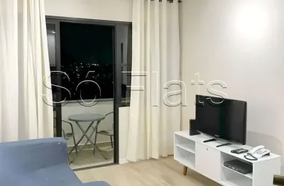 Apto próximo a marg. pinheiros disponível para locação com1 dorm, 1 vaga e totalmente mobiliado.