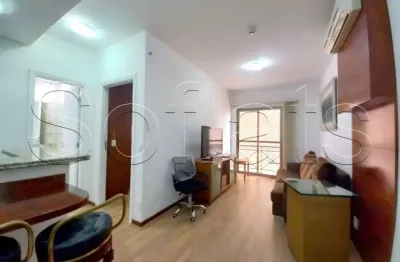 Flat  com 1 dormitório e 1 vaga de garagem disponível para locação