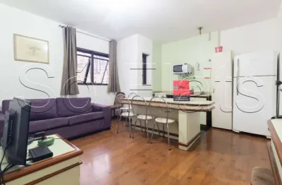 Apartamento no the plaza com 36m² e 1 dormitório disponível locação no jardim paulista