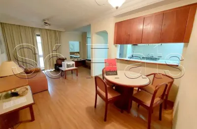 Flat central park com 41m², 1 dormitório e 1 vaga disponível para locação nos jardins.