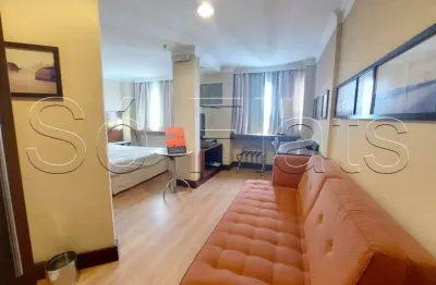 International plaza - com 1 dorm com copa, sala, quarto com suíte no flat mais badalado do jardins.