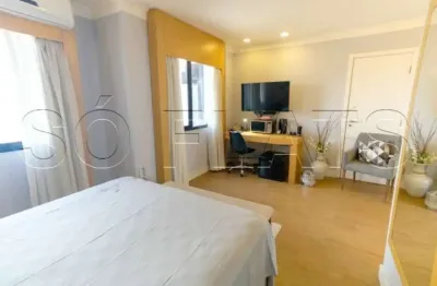 Flat no nobile hotels com 29m², 1 dorm e 1 vaga em campo belo disponível para locação