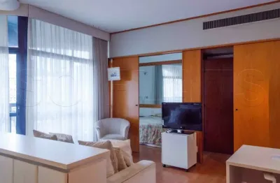 Flat address com 42m², 1 dormitório e 1 vaga de garagem disponível para locação no itaim bibi.