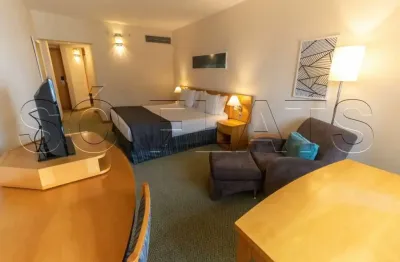 Sol alphaville com 36m² , 1 dormitório e 1 vaga para locação com entrada imediata