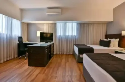 Flat para locação no wyndham berrini, contendo 29m², 1 dormitório e 1 vaga.
