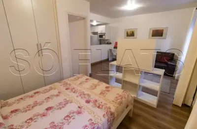 Flat new citi com 32m² disponível para para locação mobiliado no itaim próximo a av. 9 de julho.