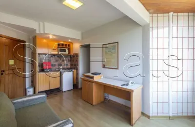 Flat morumbi 34m² 1 dormitório 1 vaga disponível para locação com entrada imediata.