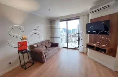 Flat disponível para locação na vila olímpia mobiliado com 2 dormitórios próximo da av bandeirantes