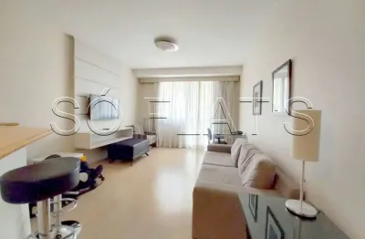 Flat sequoia com 56m², 1 dorm e 1 vaga de garagem disponível locação em alphaville.