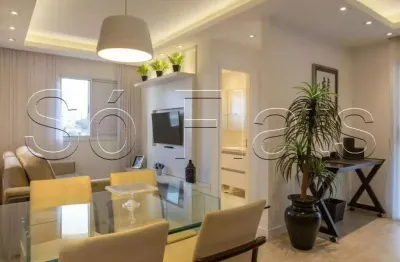 Home flex pacaembu, apartamento à venda com 60m², 1 quarto e 1 vaga