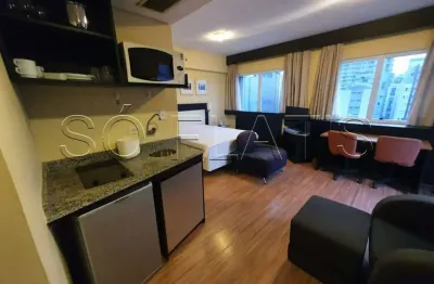 Flat disponível para locação 1 dormitório e 1 vaga de garagem.