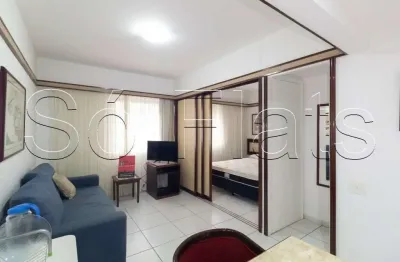 Flat le premier com 1 dormitório e 1 vaga disponível para locação no jardins