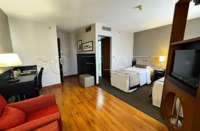 Apartamento mobiliado na rua funchal para investimento em oportunidade única!