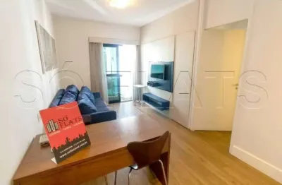Flat com boa localização disponível para locação, em uma rua tranquila no coração do itaim bibi.