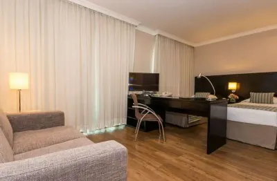 Apartamento totalmente mobiliado para venda com 29m² e 01 vaga de garagem