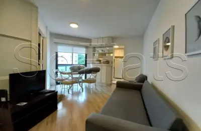 Apartamento com 02 dormitórios mobiliado e com serviços nos jardins