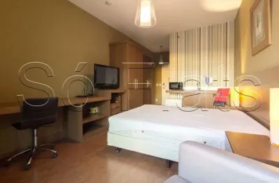 Flat no comfort ibirapuera disponível para locação contendo 26m², 1 dormitório e 1 vaga de garagem.