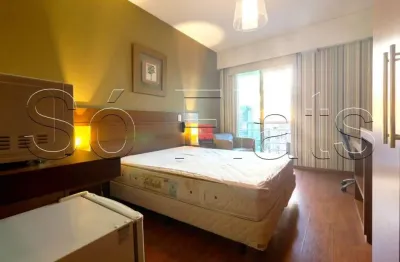 Apartamento no comfort ibirapuera disponível para locação contendo 26m², 1 dormitório e 1 vaga.