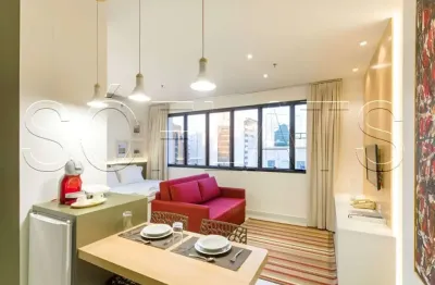 Flat transamerica jardins disponível para venda com 28m², 01 dorm e 01 vaga de garagem