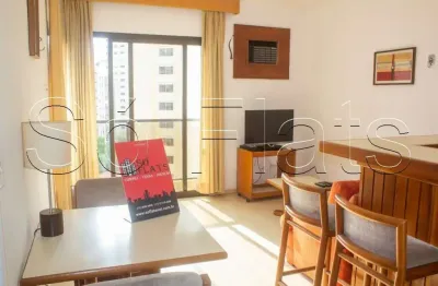 Flat muito próximo a avenida paulista, ao masp, a av nove de julho totalmente mobiliado.