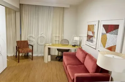 Flat em Alphaville disponível para locação com excelente localização próx de vias de acesso para SP.