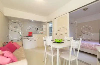 Flat new citi com 32m² disponível para locação mobiliado no itaim bibi próximo a av. 9 de julho.