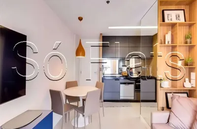 Flat mercure moema, mobiliado no estilo residence em moema para investimento ou moradia.