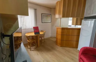 Flat mobiliado no Jardim Paulista 31m² 1 suíte 1 vaga Hampton Park na Alameda Campinas