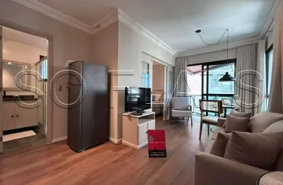 Flat no metropolitan hall, para locação completamente equipado ao lado do clube atlético pinheiros.