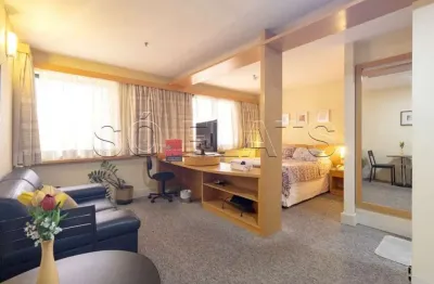 Flat transamerica jardins disponível para venda com 28m², 01 dorm e 01 vaga de garagem