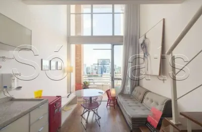 Flat dali nyc, apto duplex disponível para venda com 39m², 01 dorm e 01 vaga
