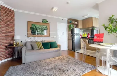 Lindo flat no estilo residence com serviços, 02 dorms nos jardins