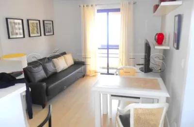 Lindo flat no itaim bibi para locação muito próximo da av brig. faria lima e av 9 de julho.