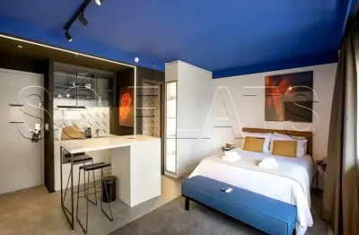 Flat hilton sp itaim disponível para venda com 28m², 01 dorm e 01 vaga de garagem