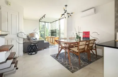 Residencial taj tower panamby, disponível para locação com 60m², 01 dormitório e 02 vagas.