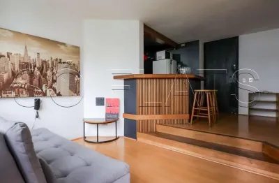 Flat disponível para locação no brooklin, próximo a marginal pinheiros e avenida berrini.