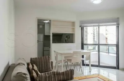 Apartamento com 02 dormitórios mobiliado e com serviços nos jardins