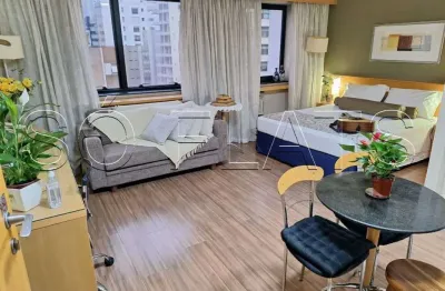 Apto no transamérica jardins disponível para locação contendo 43m², 1 dormitório e 1 vaga de garagem