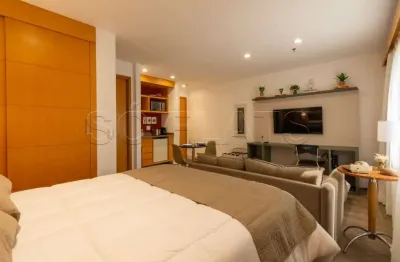 Flat transamérica jardins disponível para venda com 28m² e 01 vaga de garagem