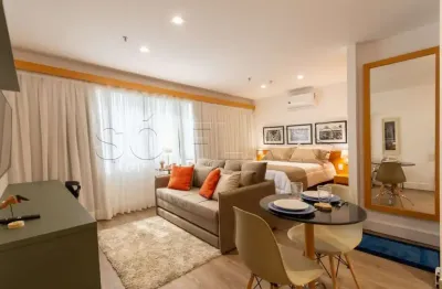 Flat transamérica jardins disponível para venda com 28m² e 01 vaga de garagem