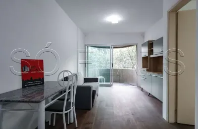 Flat no ginza plaza disponível para locação com 40m², 01 dormitório e 01 vaga de garagem.