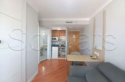 Flat  totalmente mobiliado disponível para venda com 28m² e 01 vaga de garagem