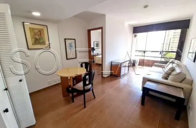 Flat no west side disponível para locação contendo 45m², 1 dormitório e 1 vaga de garagem.