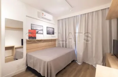 Apto disponível para locação na região central de sp totalmente mobiliado contendo 24m² e 1 dorm.