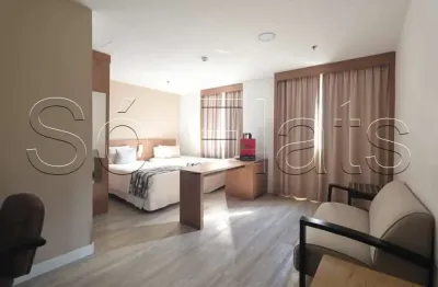 Apto disponível para locação no Wyndham Paulista, próximo a Av. Paulista e ao Pq Trianon.