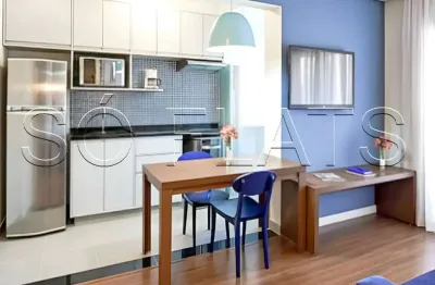 Flat totalmente mobiliado disponível para venda com 43m², 01 dorm e 01 vaga