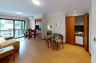 Flat estanplaza nações unidas, disponível para venda com 40m² e 01 vaga de garagem
