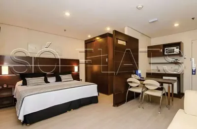 Flat transamérica nações unidas disponível para venda com 28m² e 01 vaga de garagem