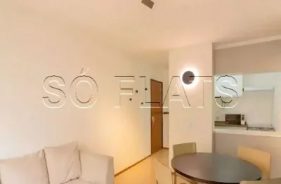 Flat no La Residence Itaim disponível para locação próximo a Avenida Faria Lima com 1 dormitório.