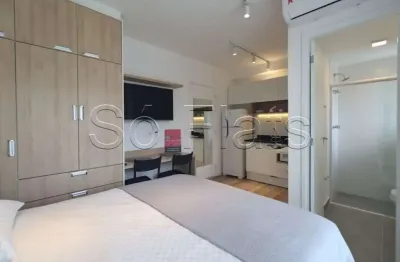Flat estilo studio disponível para locação no bairro de pinheiros ele contém 24m² e 1 dorm.